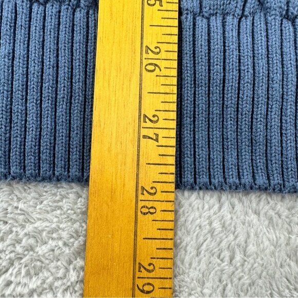 Polo Ralph Lauren Men's Size XL Chunky Cable Knit 1/4 Zip Jacket Color Blue - Picture 9 of 11